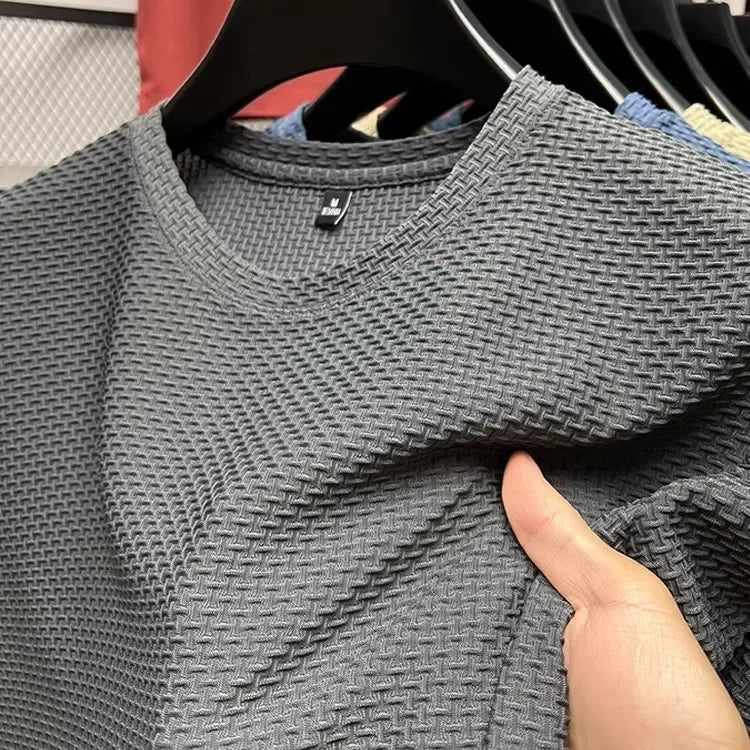 Men’s Cooling Mesh Ice Silk T-Shirt for Breathable Summer Performance