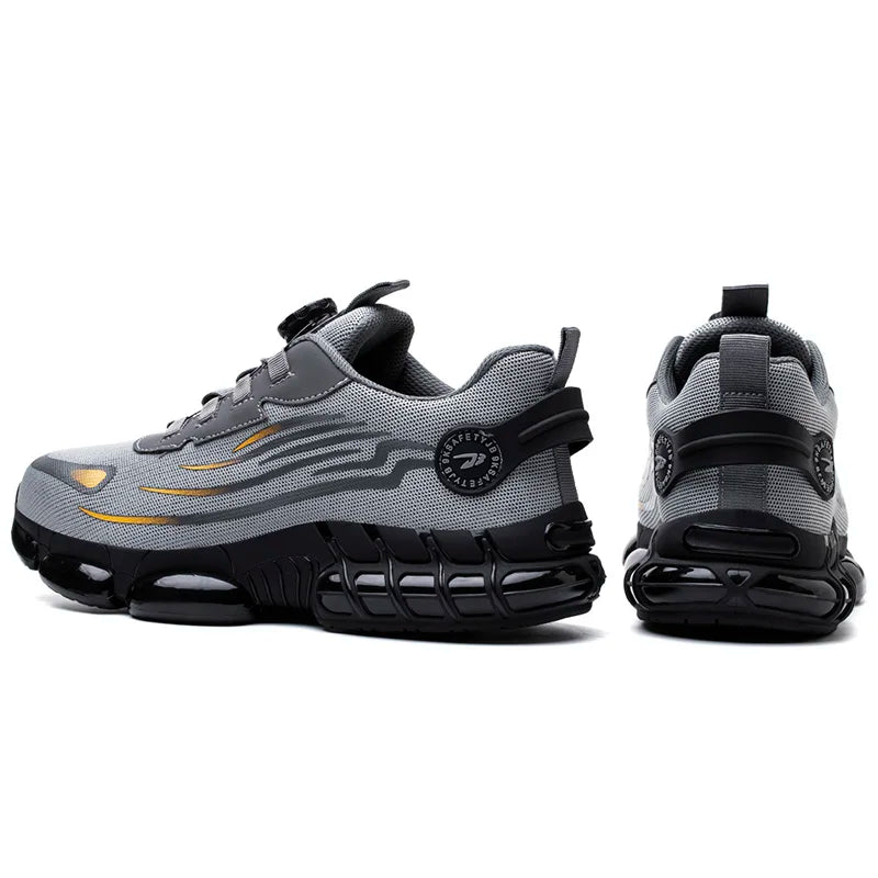 LEOSOXS Lightweight Safety Work Shoes – Steel Toe Industrial Sneakers