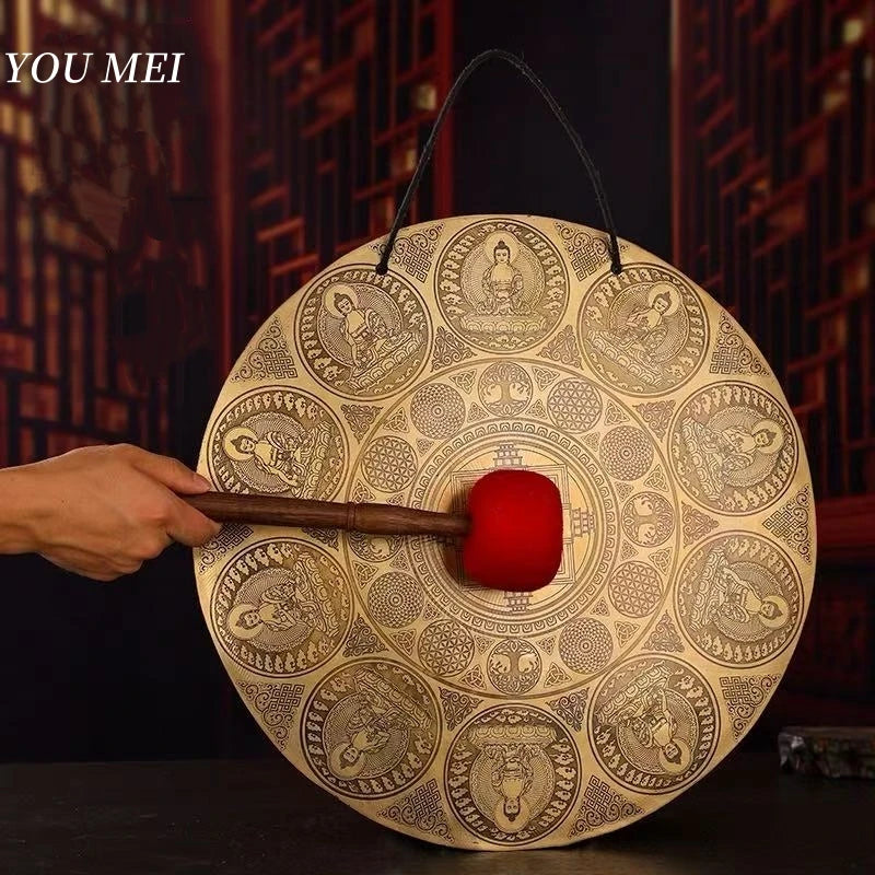 Handcrafted Nepal Brass Gong – Meditation & Sound Therapy Cymbal