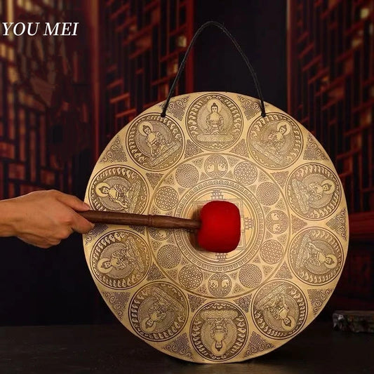 Handcrafted Nepal Brass Gong – Meditation & Sound Therapy Cymbal