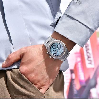 Pagani Design VK63 Chronograph Watch – Sapphire Crystal Stainless Steel Sports Timepiece
