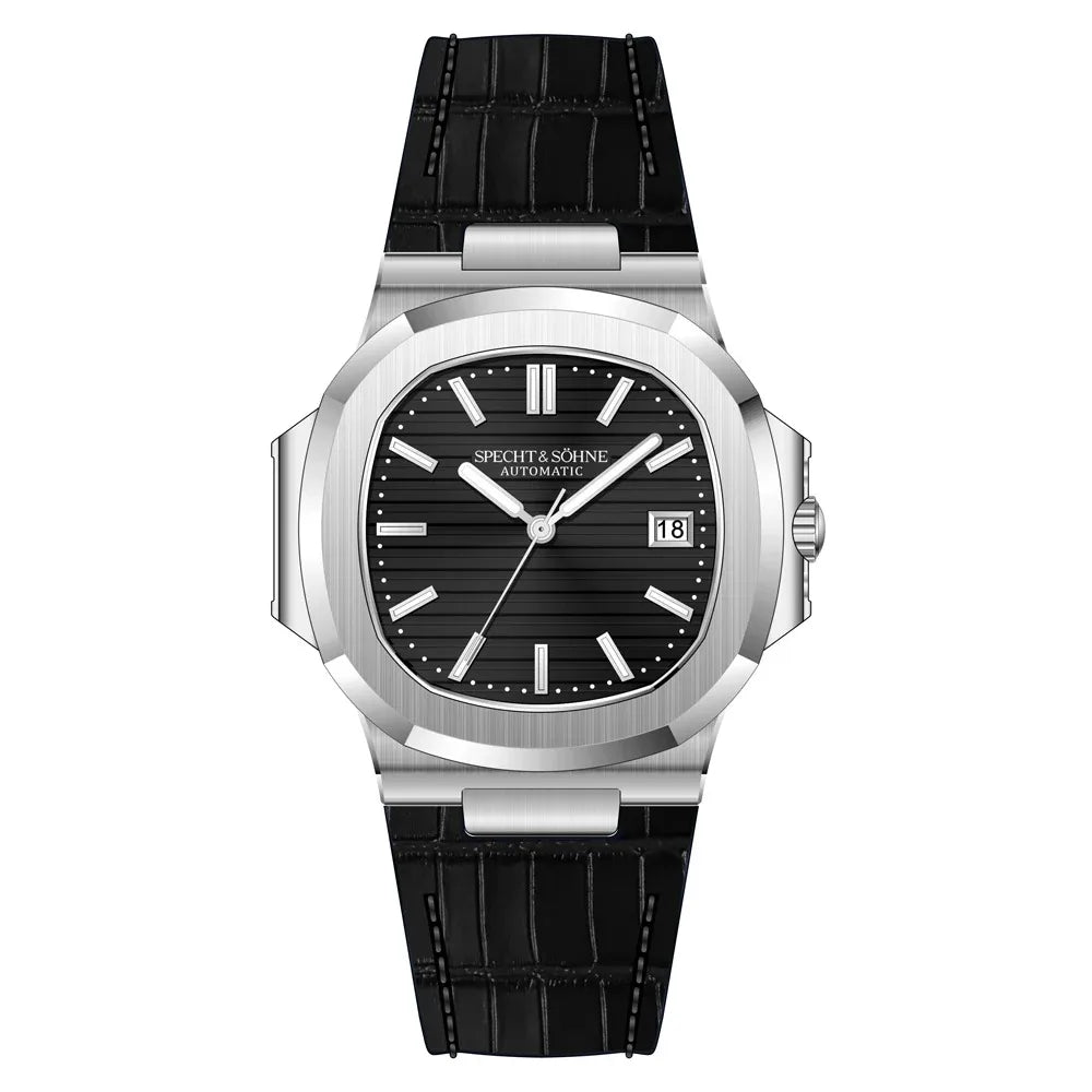 Specht & Sohne Rose Gold Automatic Watch for Men – Luxury Sports Stainless Steel Timepiece