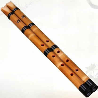 OLOMM Professional-Style Bamboo Flute – Portable Traditional Wind Instrument