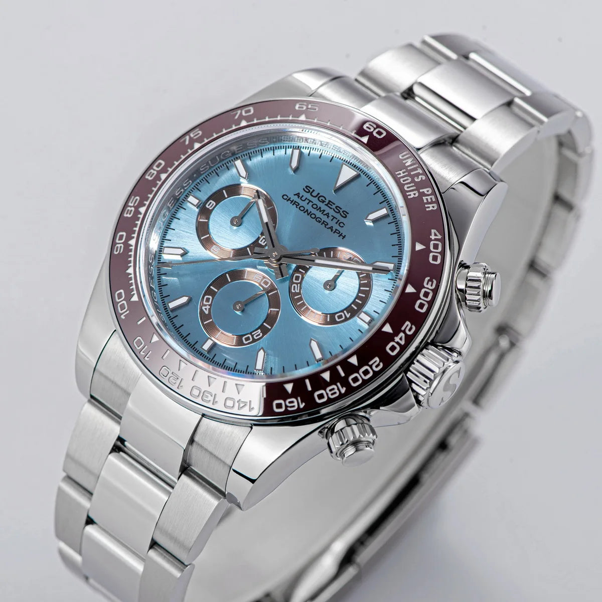 Sugess Panda Automatic Chronograph Watch – Mechanical Racing-Inspired Timepiece