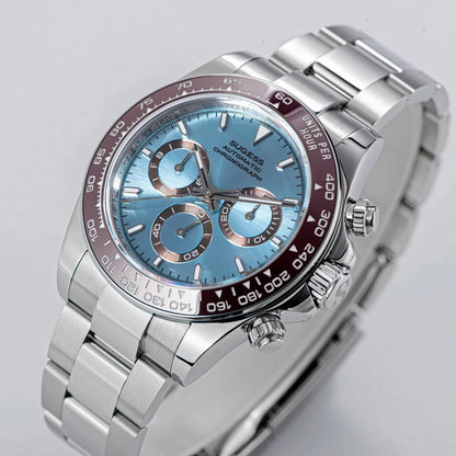 Sugess Panda Automatic Chronograph Watch – Mechanical Racing-Inspired Timepiece