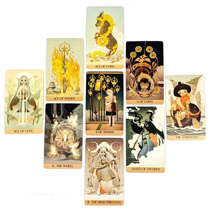 High-Quality 78-Card Tarot Deck – Classic Divination & Prediction Cards for Beginners & Gifts