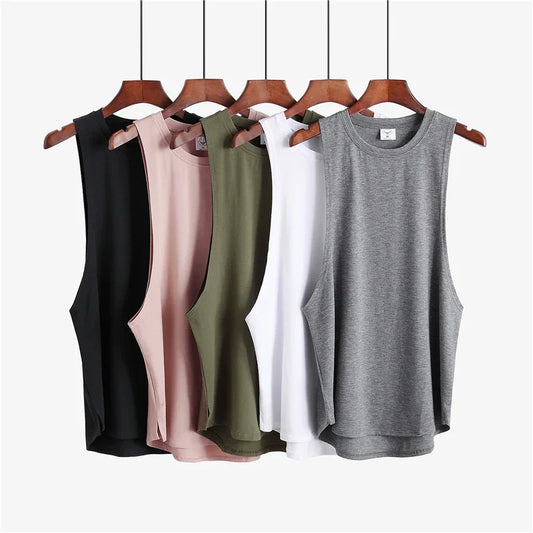 MUSCLEGUYS Men’s Gym Stringer Tank Top for Bodybuilding & Training Performance