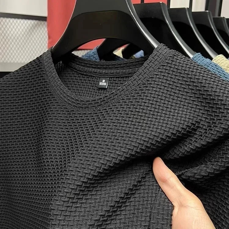 Men’s Cooling Mesh Ice Silk T-Shirt for Breathable Summer Performance