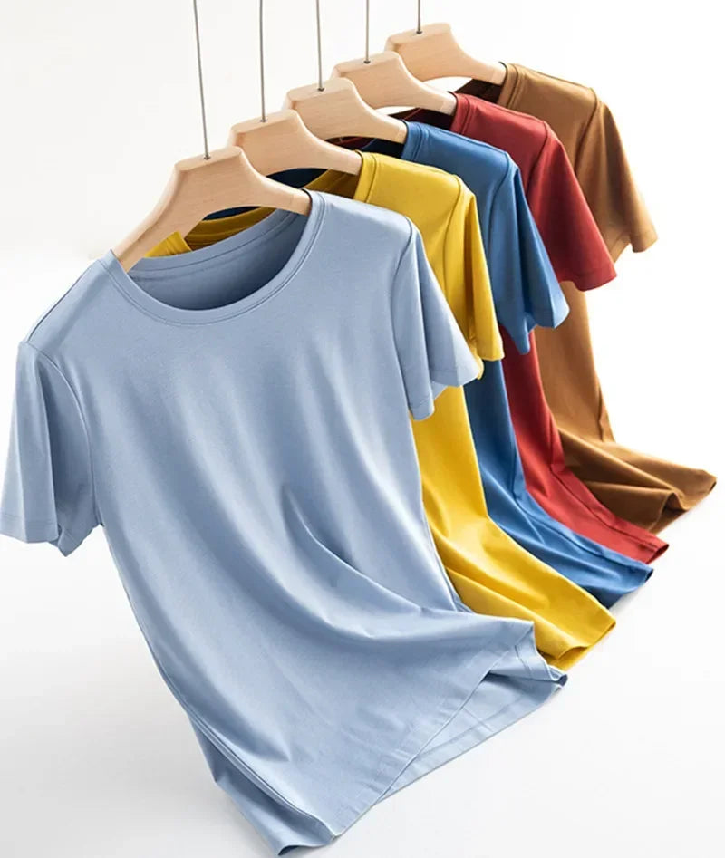 MRMT Women’s Mulberry Silk & Mercerized Cotton T-Shirt for Premium Everyday Comfort