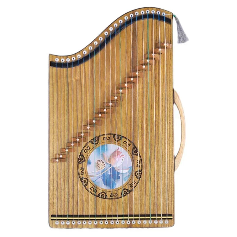Portable Mini Guzheng – 21-String Traditional Chinese Zither for Beginners