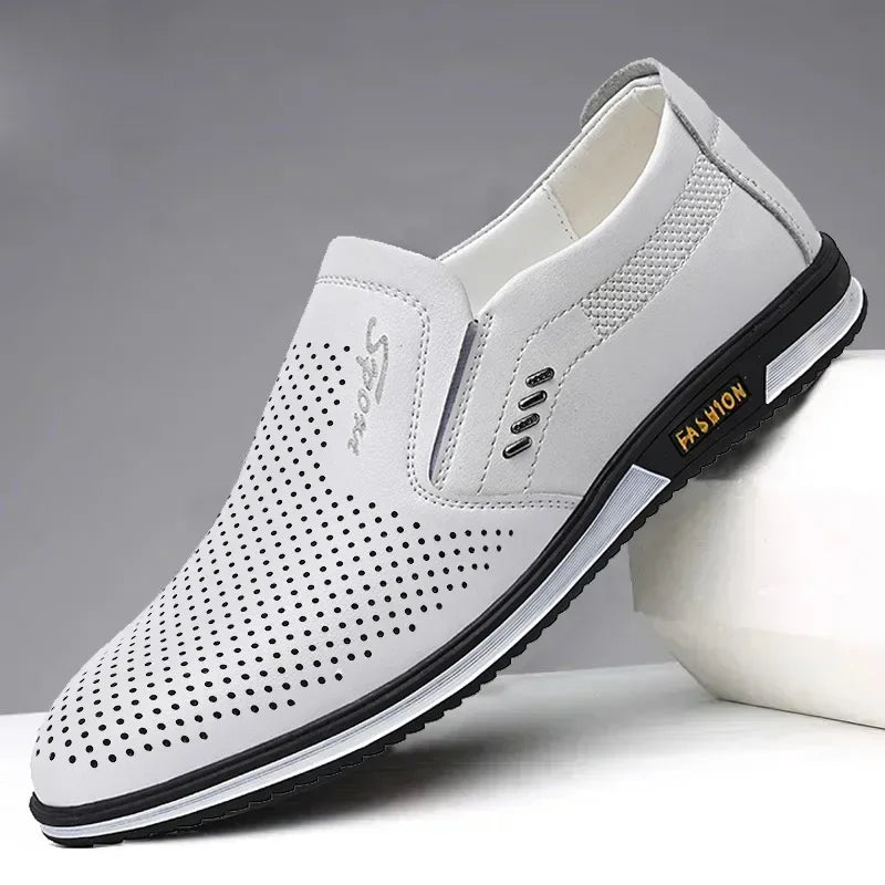 YBQJOO Classic Men's Moccasin Loafers – Refined Smart-Casual Slip-On Footwear