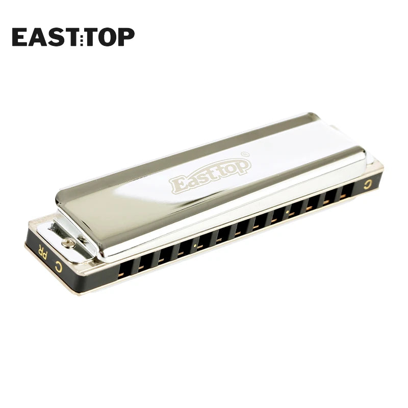 Easttop Lucky 13 Harmonica – 13-Hole Paddy Richter Harmonica for Beginners (C/G/D Keys)