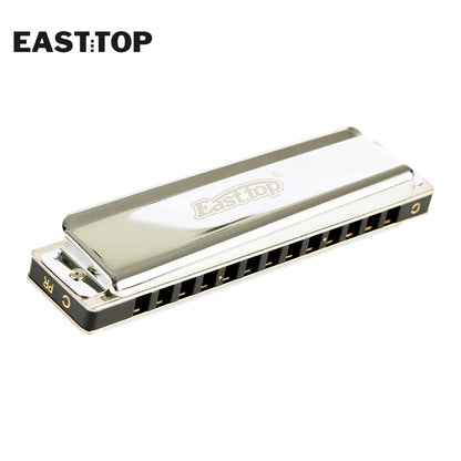 Easttop Lucky 13 Harmonica – 13-Hole Paddy Richter Harmonica for Beginners (C/G/D Keys)
