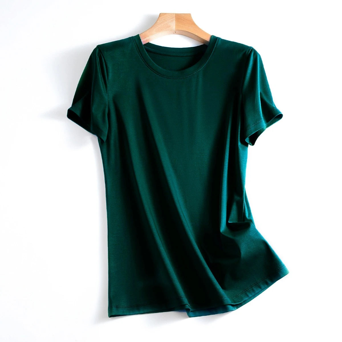 MRMT Women’s Mulberry Silk & Mercerized Cotton T-Shirt for Premium Everyday Comfort