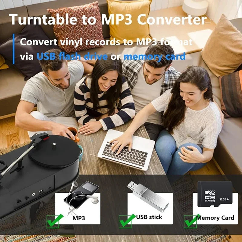 CENULIN ezcap613 Portable Turntable to MP3 Converter
