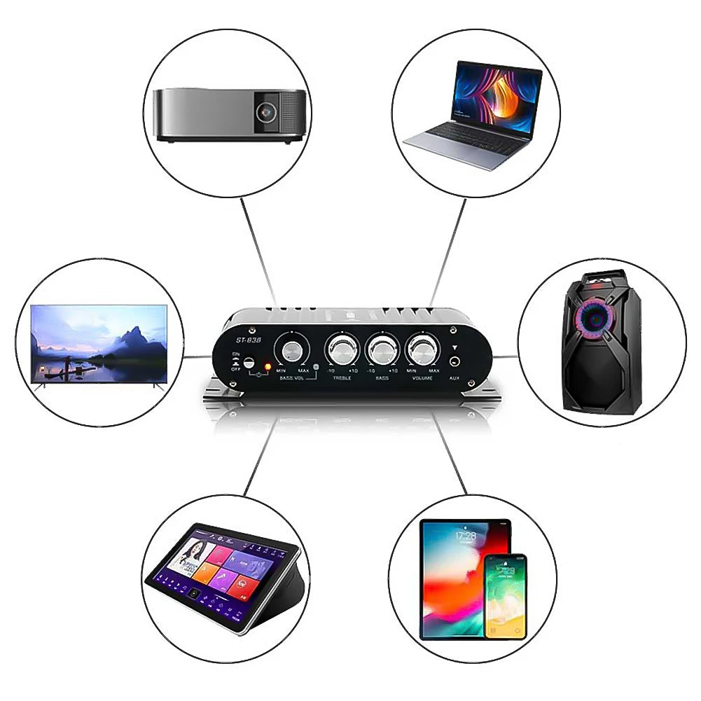 VAKIND ST-838 Home Theater Amplifier