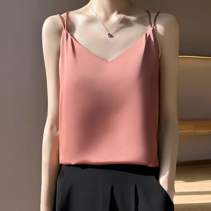 Women’s Silk V-Neck Camisole for Soft, Lightweight Luxury