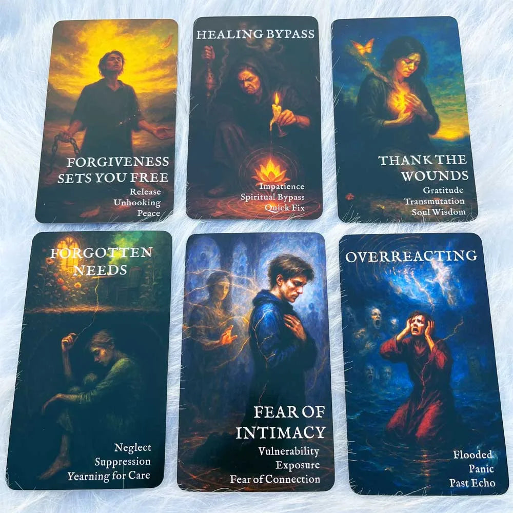 Reflective Moon Shadow Work Oracle Deck – 54 Card Self-Discovery Set