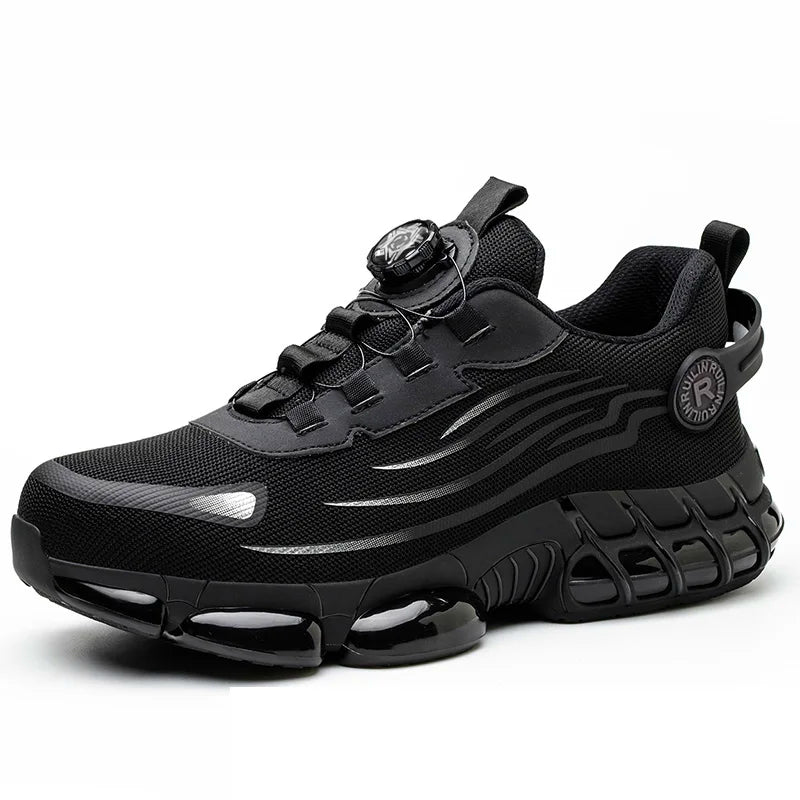 LEOSOXS Lightweight Safety Work Shoes – Steel Toe Industrial Sneakers