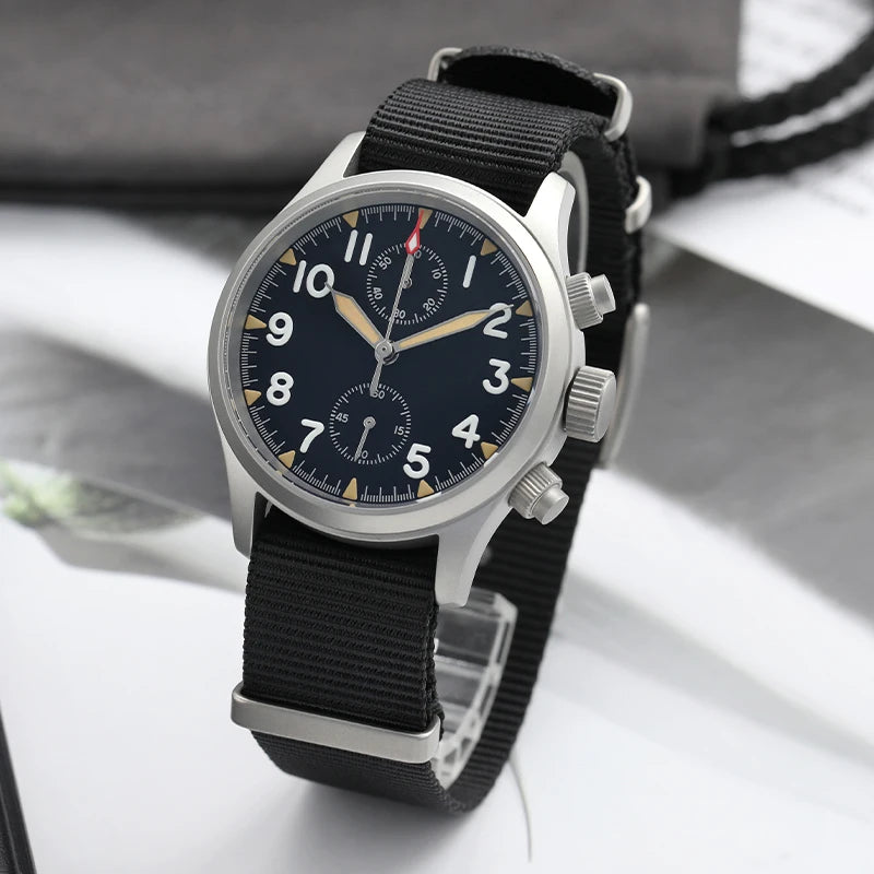 Militado VK61 VK67 Military Chronograph Watch for Men – Rugged Stainless Steel Sports Watch