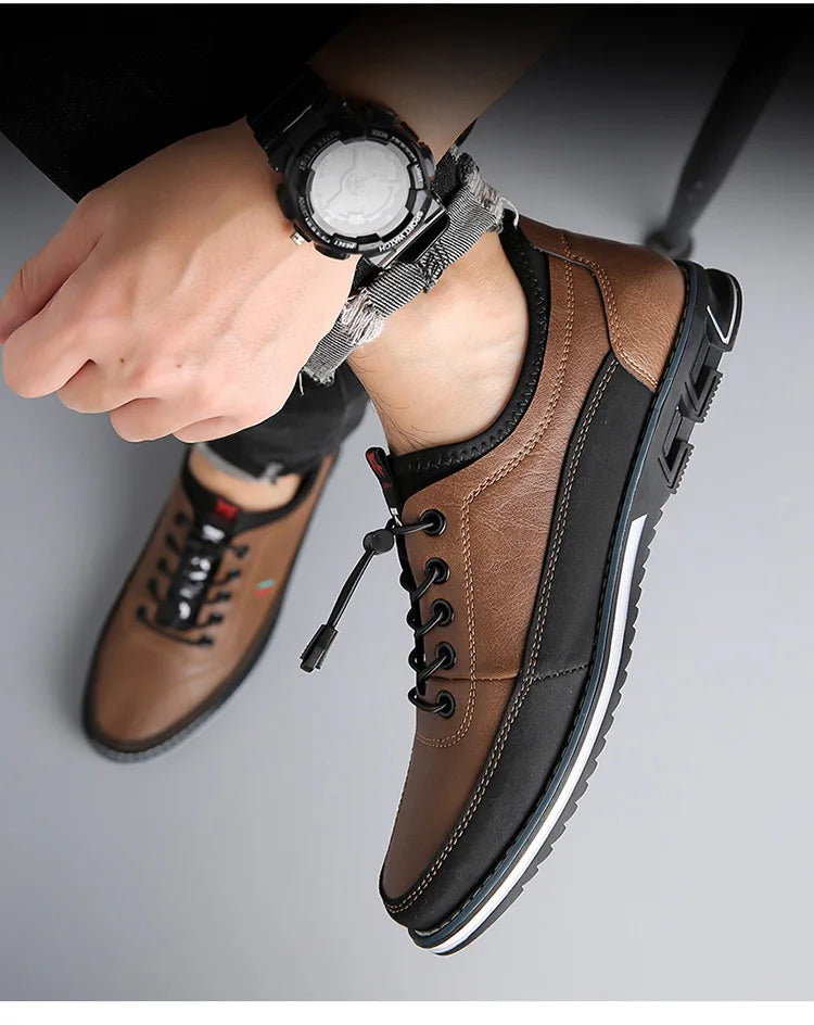 Men’s Leather Casual Board Shoes for Smart Casual & Everyday Wear