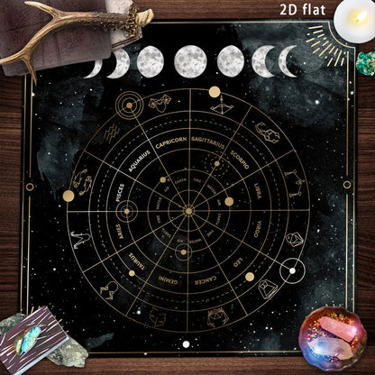 Mystical Tarot Constellation Altar Cloth