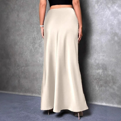 Dian Women’s Satin Maxi Skirt for Effortless Everyday Elegance