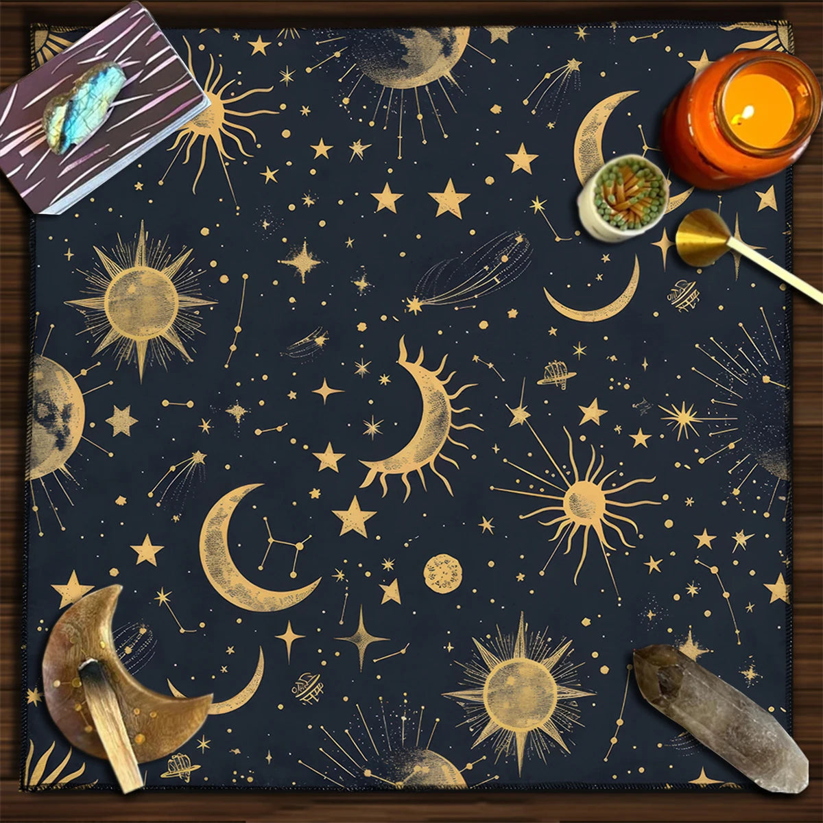 Mystical Tarot Constellation Altar Cloth