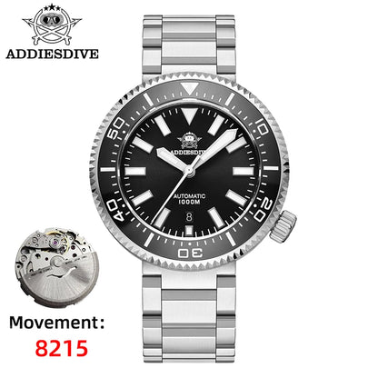 ADDIESDIVE AD2523 Men’s Automatic Dive Watch – 200M Waterproof Sapphire Crystal Stainless Steel