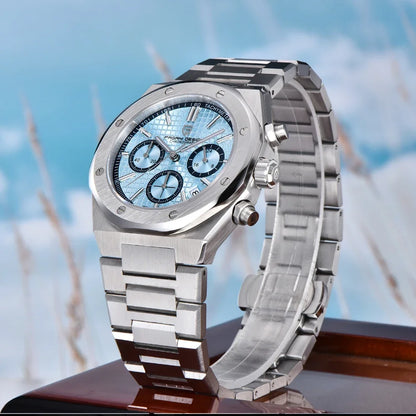 Pagani Design VK63 Chronograph Watch – Sapphire Crystal Stainless Steel Sports Timepiece