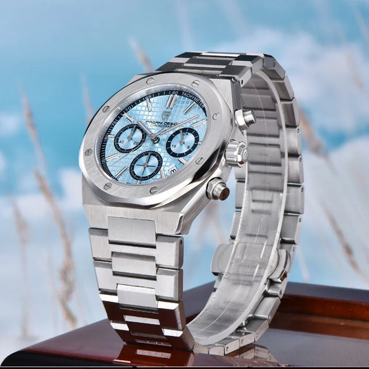 Pagani Design VK63 Chronograph Watch – Sapphire Crystal Stainless Steel Sports Timepiece