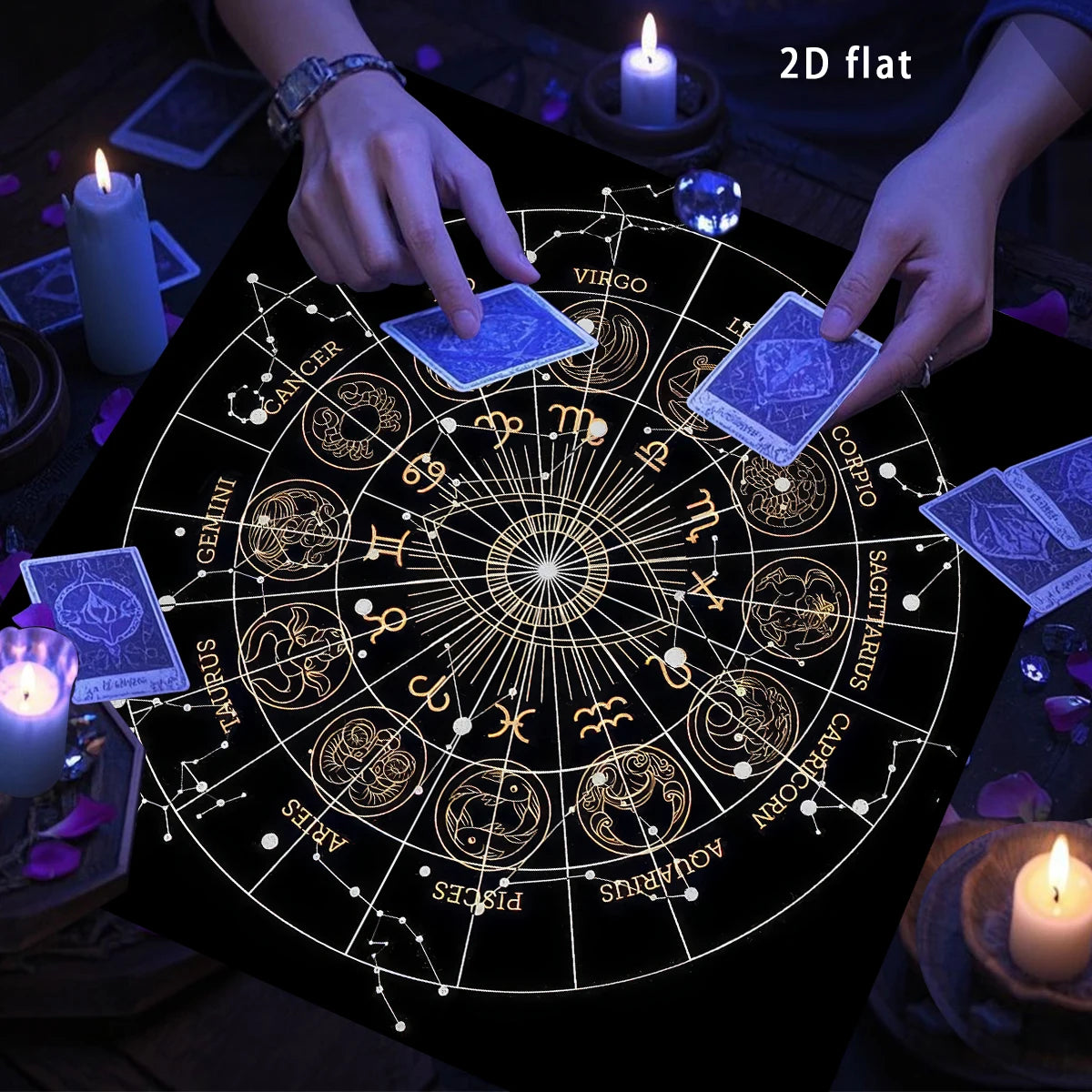Mystical Tarot Constellation Altar Cloth