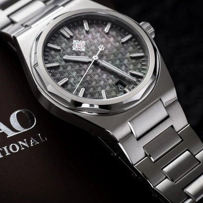 IX&DAO Warrior 37mm Automatic Watch – Miyota 9015 Sapphire Crystal Stainless Steel Timepiece