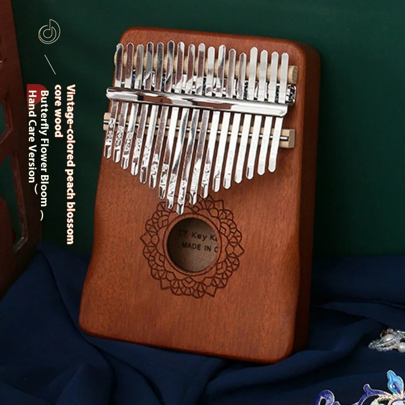 17-Key Kalimba Thumb Piano for Portable Music & Beginner Learning