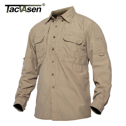 TACVASEN Men’s Quick-Dry Outdoor Hiking Shirt