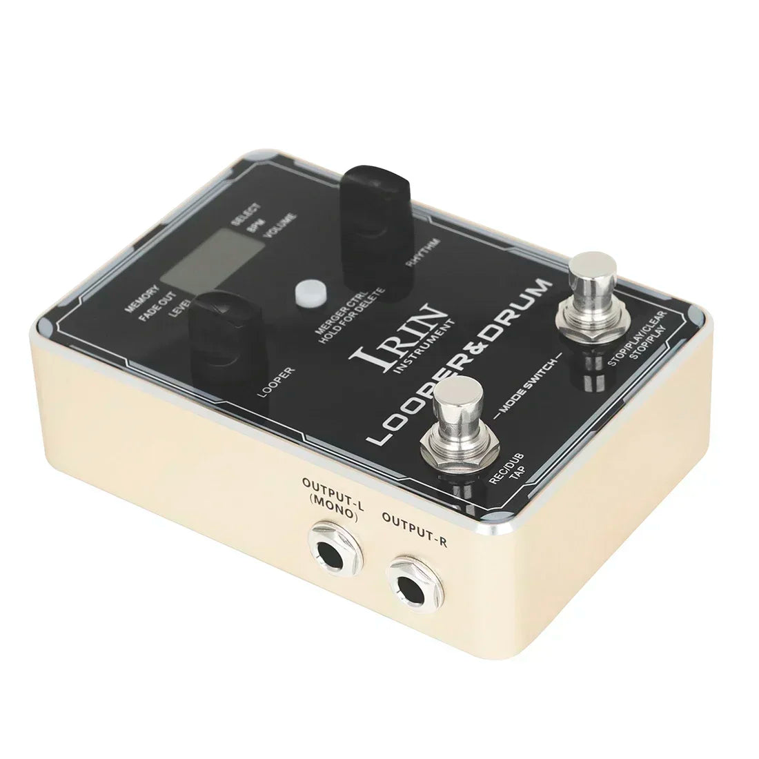 IRIN Guitar Looper & Drum Machine Pedal – 100 Rhythms with Phrase Loop & Metronome