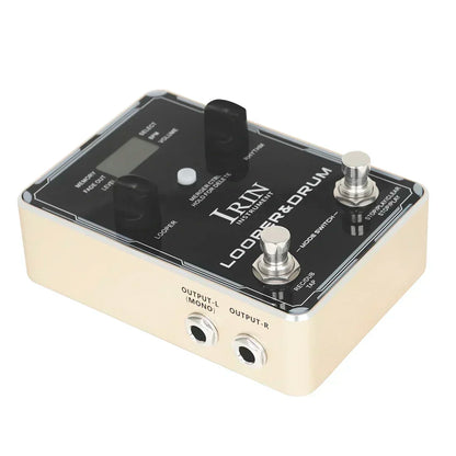 IRIN Guitar Looper & Drum Machine Pedal – 100 Rhythms with Phrase Loop & Metronome