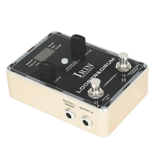 IRIN Guitar Looper & Drum Machine Pedal – 100 Rhythms with Phrase Loop & Metronome