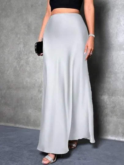 Dian Women’s Satin Maxi Skirt for Effortless Everyday Elegance