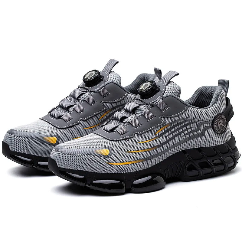 LEOSOXS Lightweight Safety Work Shoes – Steel Toe Industrial Sneakers