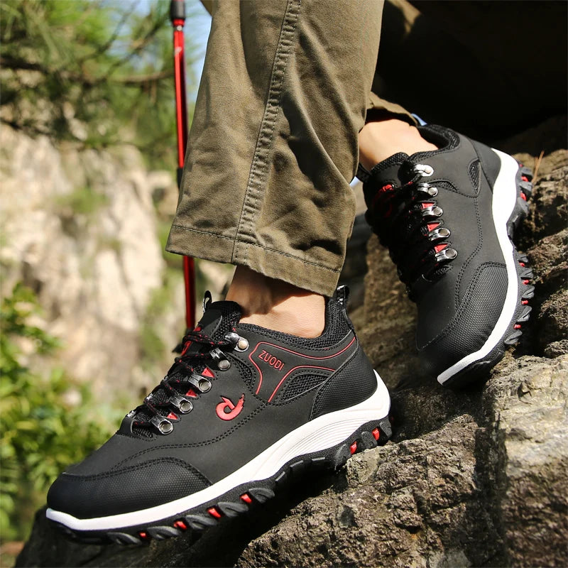 ZUODI Men’s Lightweight Outdoor Sneakers – Waterproof Casual Hiking & Everyday Shoes