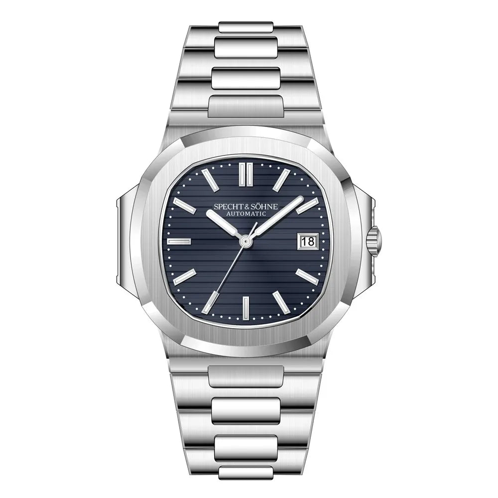 Specht & Sohne Rose Gold Automatic Watch for Men – Luxury Sports Stainless Steel Timepiece
