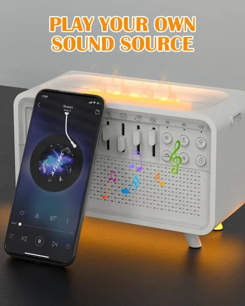 4 in 1 HiFi Bluetooth Speaker/ White Noise Sleep Aid/ Night Light/ Humidifier Machine