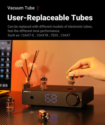 AIYIMA T20 Vacuum Tube Preamplifier  ECC83
