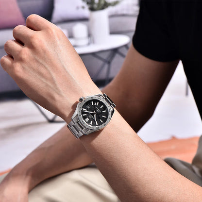 PAGANI DESIGN Automatic GMT Sports Watch – Bold Stainless Steel Luxury Timepiece
