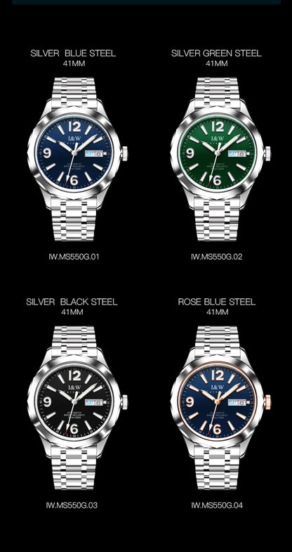 I&W CARNIVALAutomatic Diver-Style Watch for Men – 100M Waterproof Mechanical Timepiece