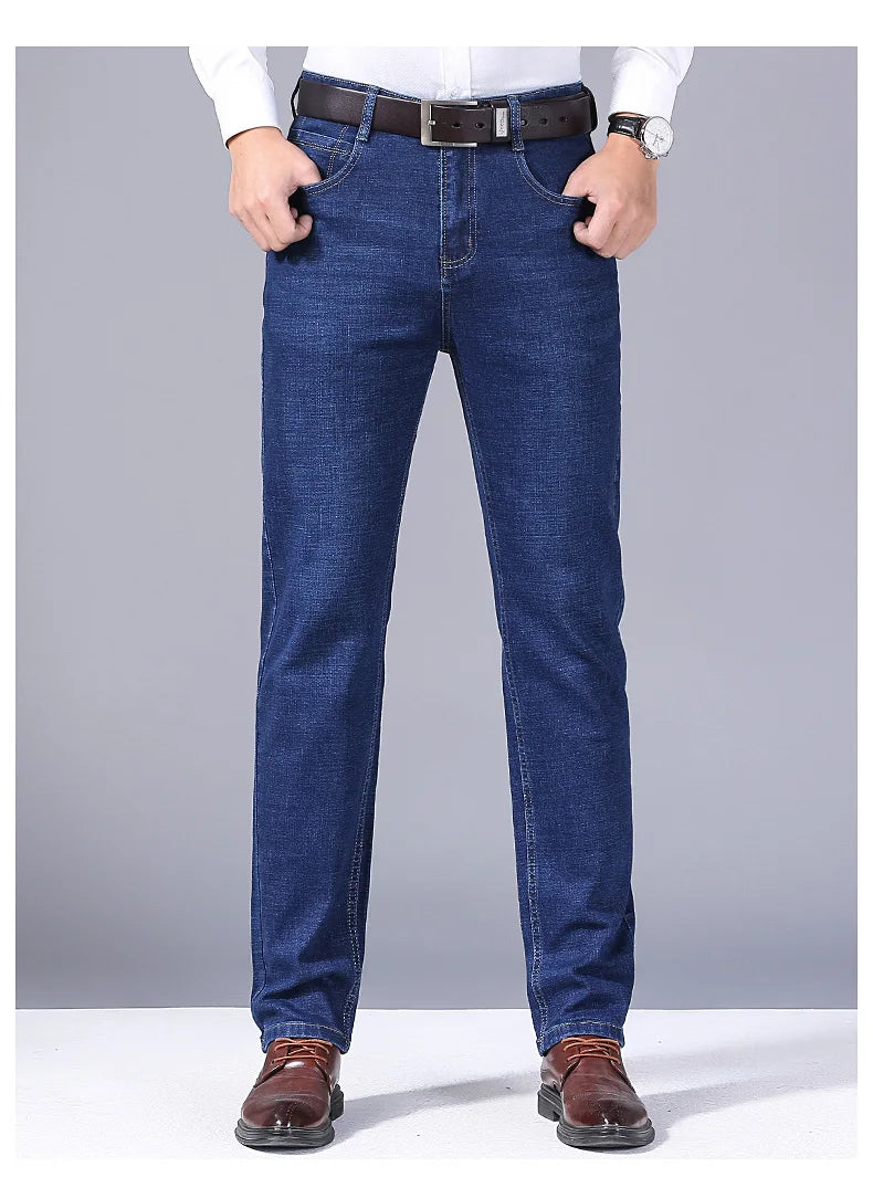 Men’s Slim Straight Stretch Jeans for Everyday & Smart Casual Wear