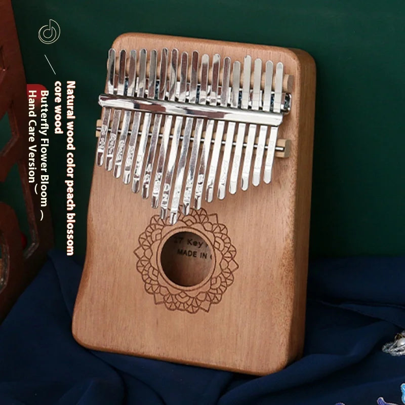 17-Key Kalimba Thumb Piano for Portable Music & Beginner Learning