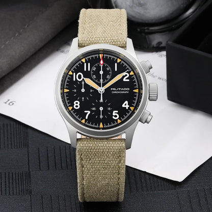 Militado VK61 VK67 Military Chronograph Watch for Men – Rugged Stainless Steel Sports Watch