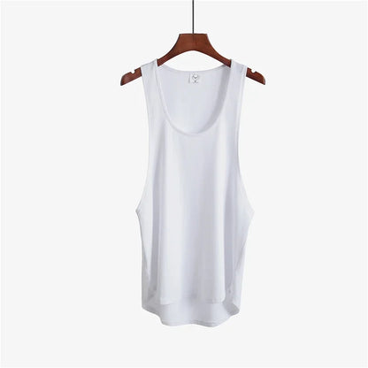 MUSCLEGUYS Men’s Gym Stringer Tank Top for Bodybuilding & Training Performance
